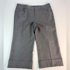 Elie Tahari Charcoal Gray Wool Gaucho Pants Size 8 EUC